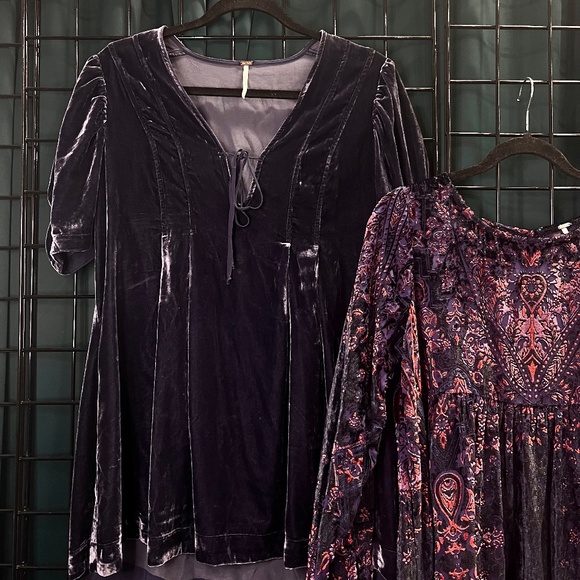 Free People Velvet Tie Top Dress - Picture 1 of 1